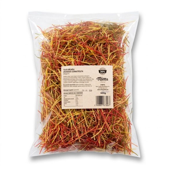 Zöldséges spagetti (Rövid 4-10 cm) 1000g!!!